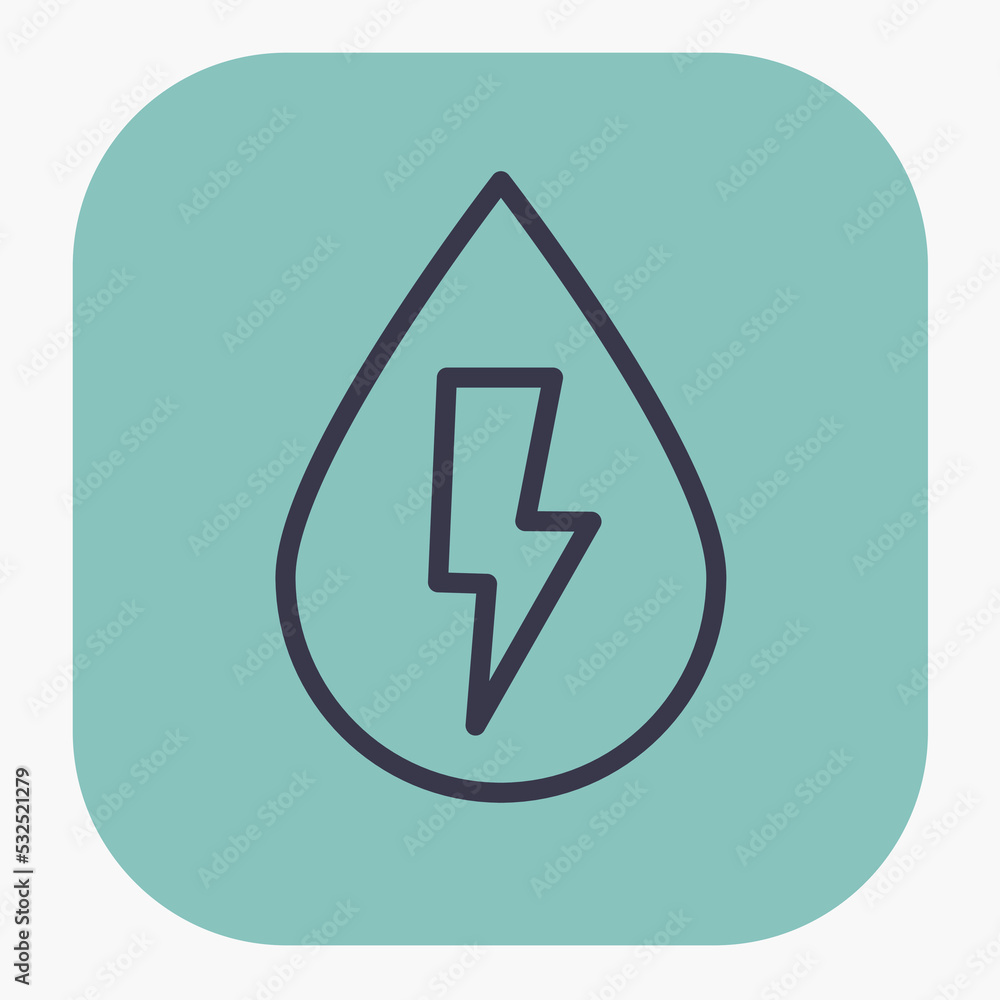 Renewable and sustainable water electrical energy concept Renewable and sustainable water electrical energy concept