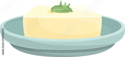 Japan butter icon cartoon vector. Asian food. Restaurant rice