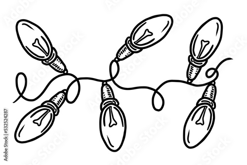 lights vector illustration isolated on white background