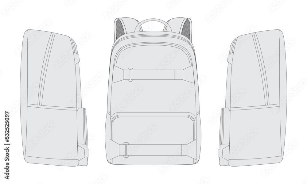 Fototapeta premium backpack vector