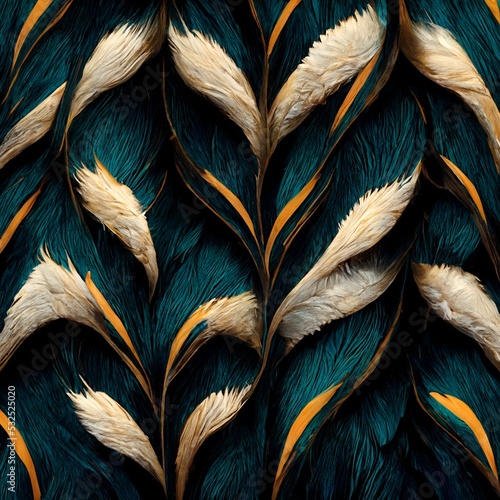 Peacock feather Pattern decorative, wallpaper, background, wrapping paper