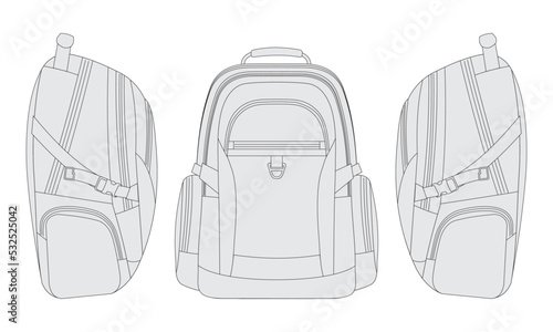 backpack vector