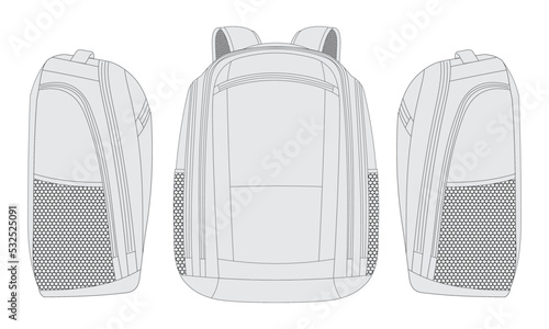 backpack vector