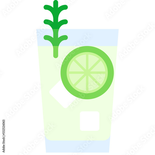 Gin and tonic Tonic Cocktail icon, Alcoholic mixed drink vector