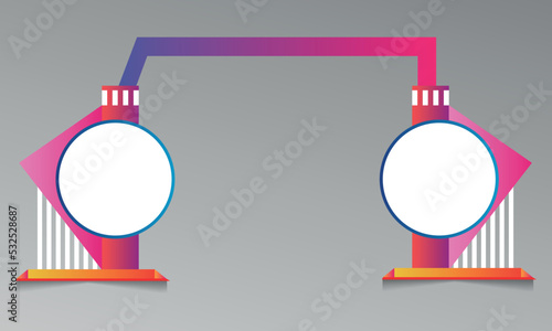 Event Gate entrance design vector