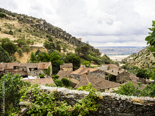 Panoramic of the town of Patones de Arriba, Community of Madrid, Spain. photo