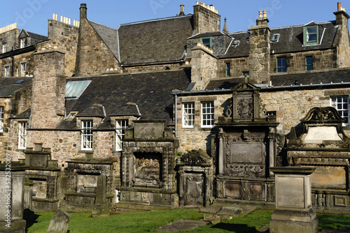 The grounds of Greyfriars Kirk, an old church in Edinburgh.