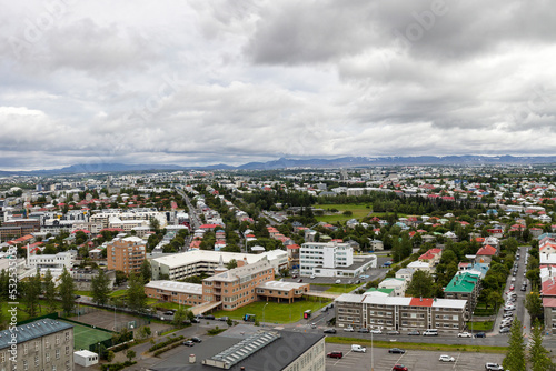birds eye view over downtown reykjavik near the harbour © A.N.Foto
