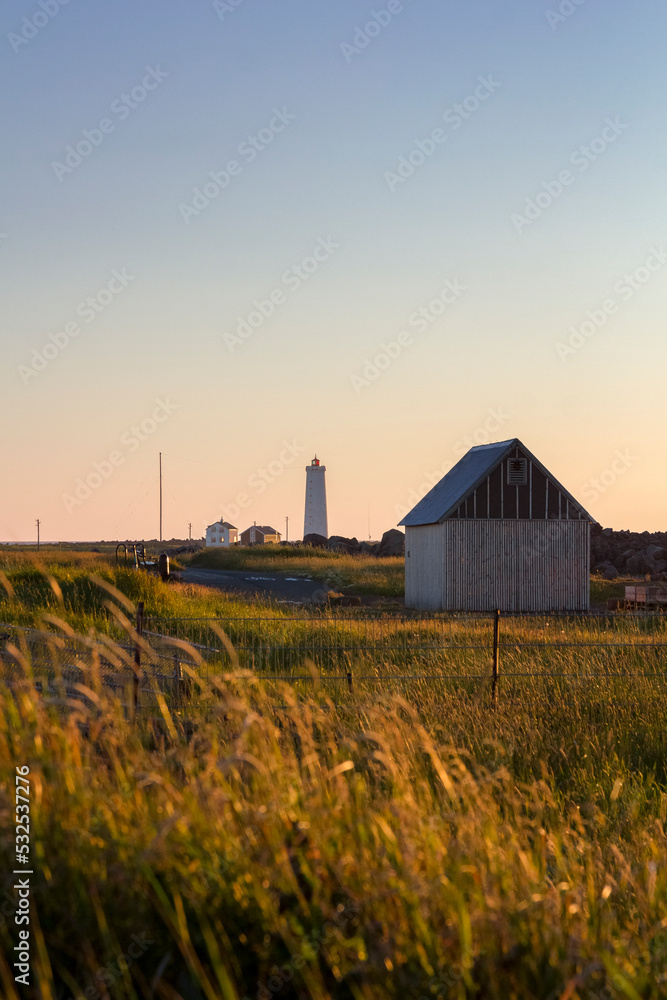 an old wooden farme house on grotta island near Reykjavik an old wooden farme house on grotta island near Reykjavik