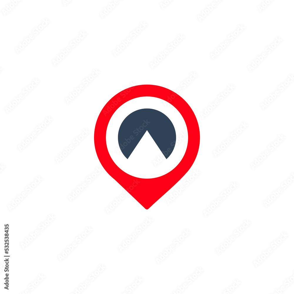 travel map pin logo design vector sign travel map pin logo design vector sign