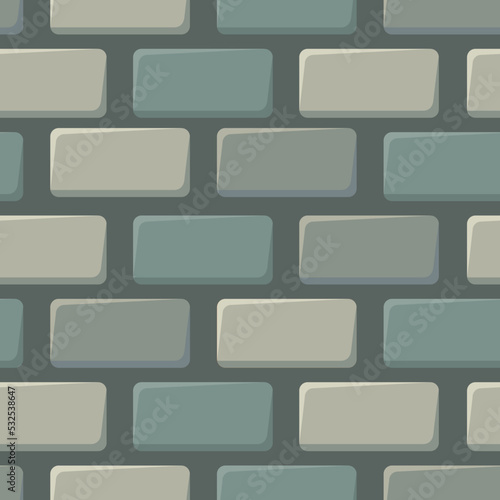 Brick background Seamless Pattern. Vector illustration