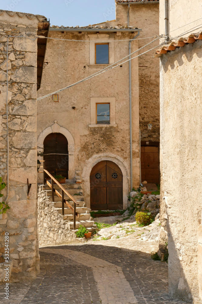 Naklejka premium Borgo medievale di Navelli.Abruzzo, Italy