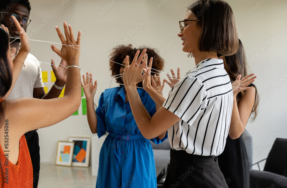 © Valentina Barreto/Stocksy - Business union activity at office
