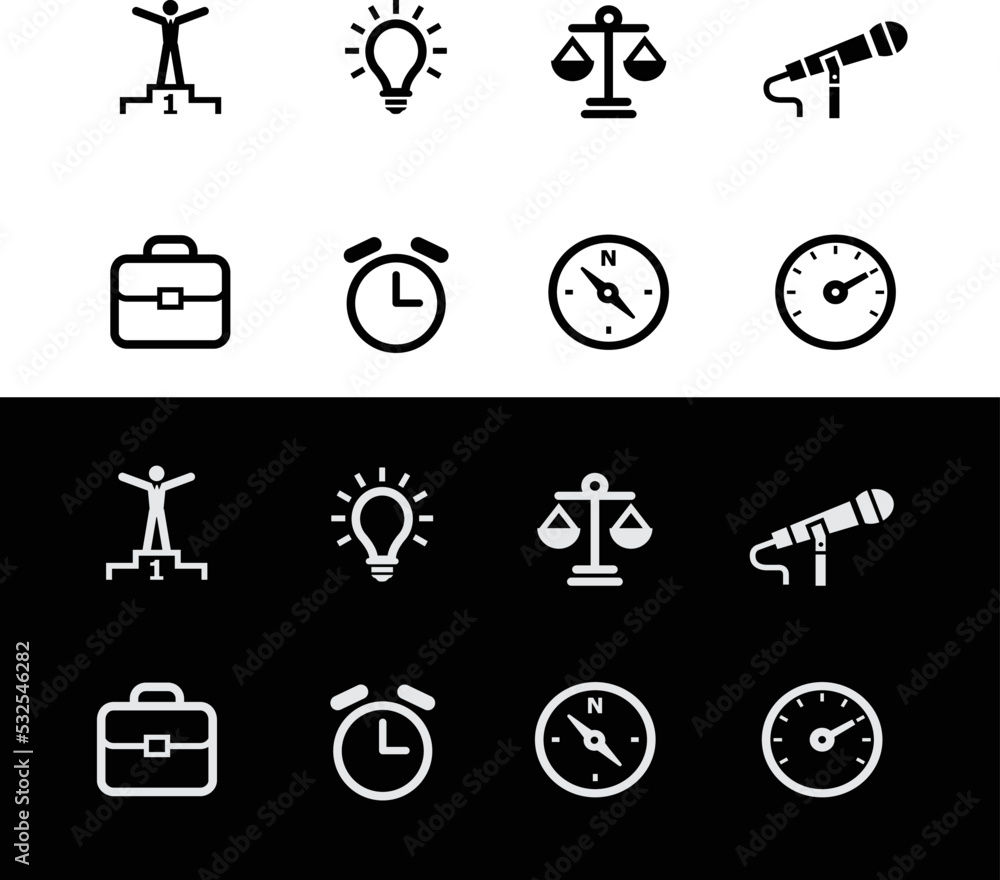 Simple Set of Time Related Vector Line Icons. Contains such Icons as Time Inspection, Log, Compass, scale, bulb and more. Editable Stroke. Simple Set of Time Related Vector Line Icons. Contains such Icons as Time Inspection, Log, Compass, scale, bulb and more. Editable Stroke.