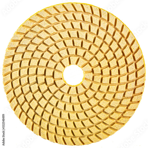 saw blade multicolored on a white background