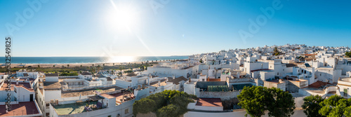 Panoramic view of the town of Conil de la Frontera from the Torre de Guzman, Cadiz. Andalusia photo