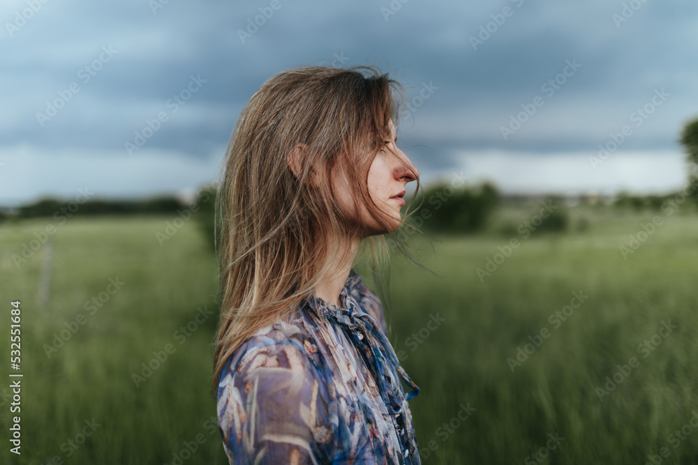 Depressive woman portrait Depressive woman portrait