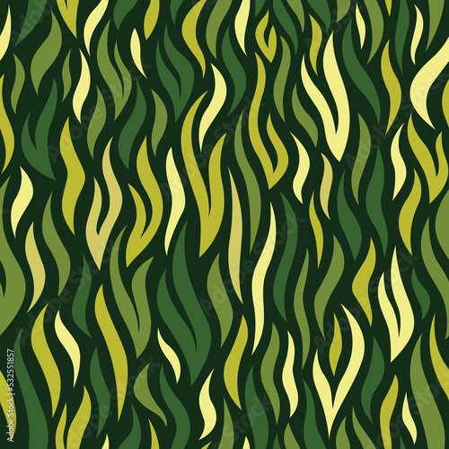 Creative grass seamless vector pattern