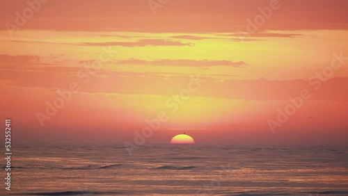 Sun rising in the sea, Itajaí - Santa Catarina