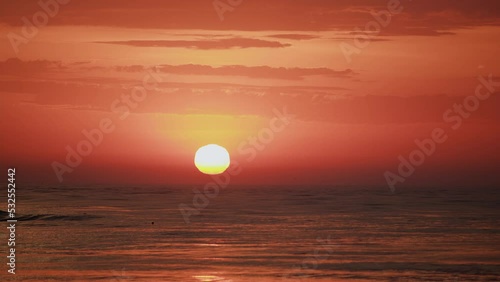 Sun rising in the sea, Itajaí - Santa Catarina