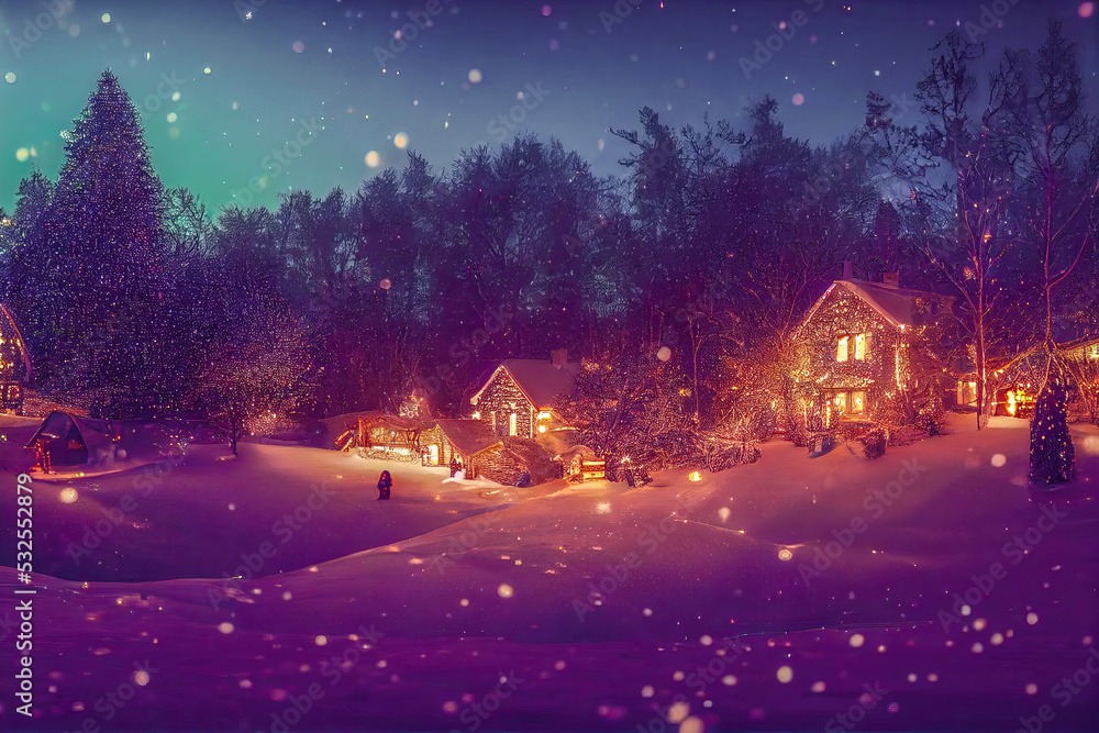 Naklejka premium Weihnachtsstimmung - Advent - AI Digital generated - Illustartion