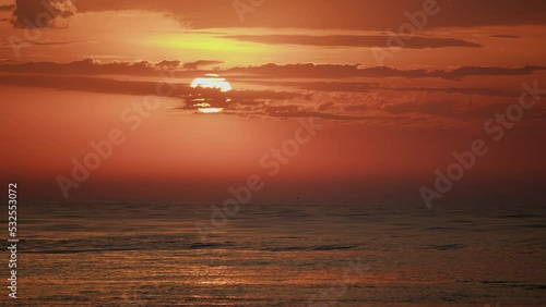 Sun rising in the sea, Itajaí - Santa Catarina