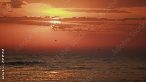 Sun rising in the sea, Itajaí - Santa Catarina