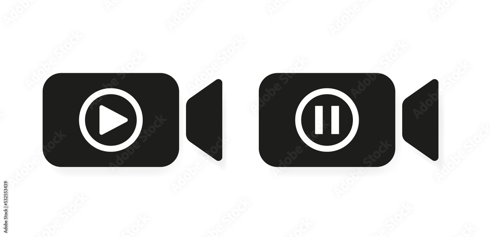 Camera icon on a white background. Vector illustration Camera icon on a white background. Vector illustration