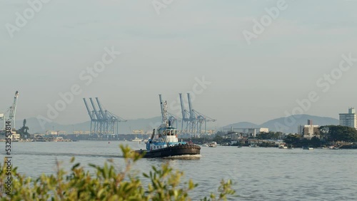 Tugboat waiting for ship, Itajaí - Santa Catarina