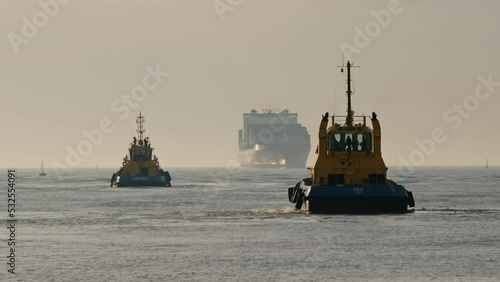 Tugboat waiting for ship, Itajaí - Santa Catarina