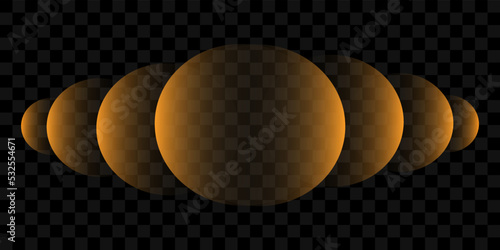 Golden lights effects isolated on a transparent background. Bright flashes and glare of gold color. Bright rays of light. Glowing lines vector illustration.