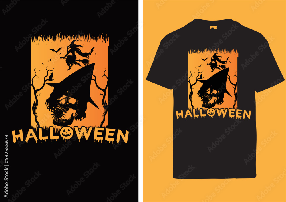 Halloween T shirt Design Scary Night