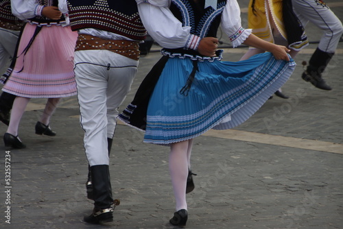 Slovak dance in an outdoor festival