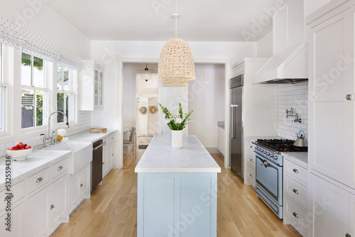 Modern design interior farmhouse kitchen  photo