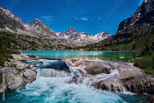 Mountain lake, Russia West Siberia, Altai mountains, Katun ridge. photo