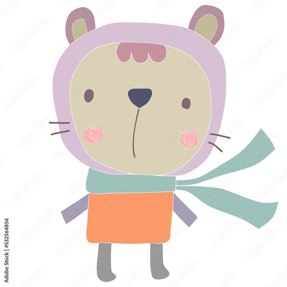 cartoon characters, illustration for children