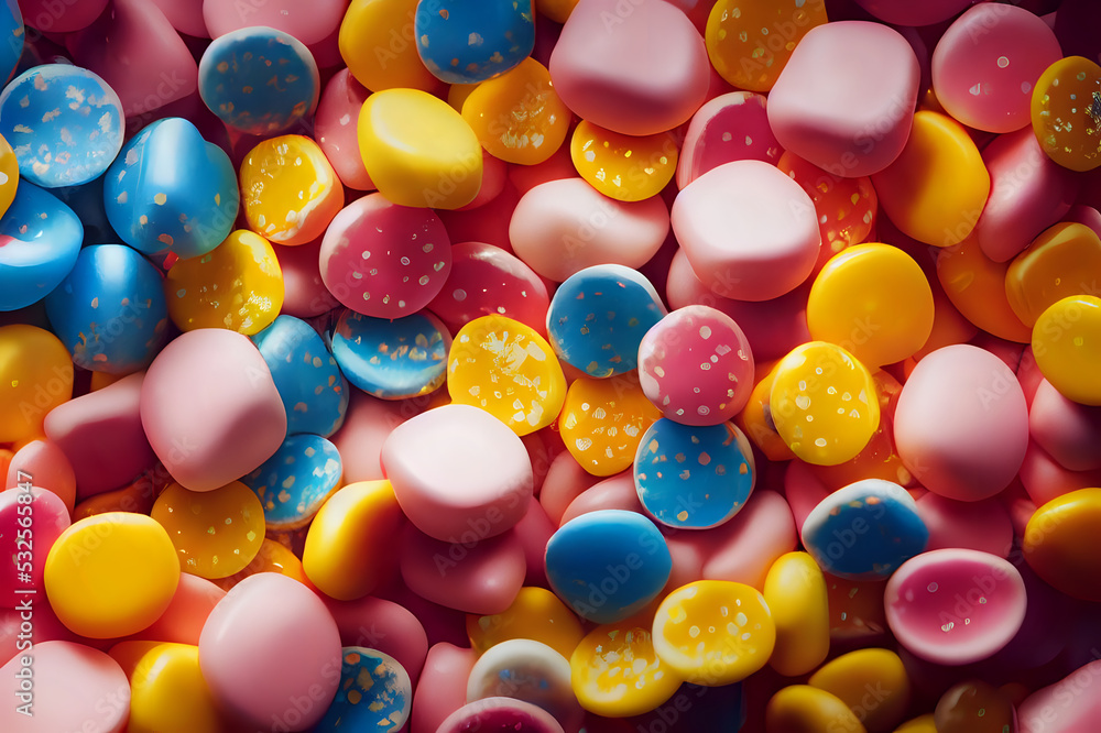 Multicolored background of sweet candies Multicolored background of sweet candies