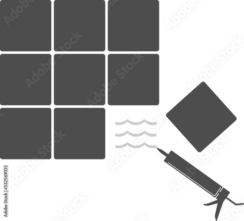 Gluing tool working icon