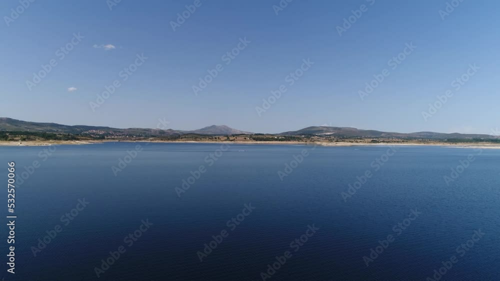 Blue Water Surface Background Aerial View Blue Water Surface Background Aerial View