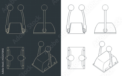 Boat engine control blueprints