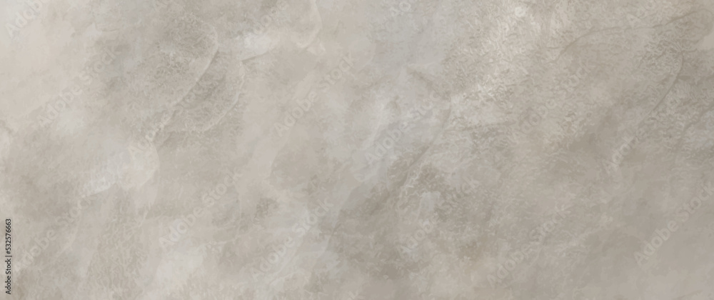 Naklejka premium Grey vector watercolor art background for poster, cover, banner, flyer, cards, invitation card. Hand drawn marble texture. Stone vector template. Watercolour monochrome backdrop. Stucco. Cement. 