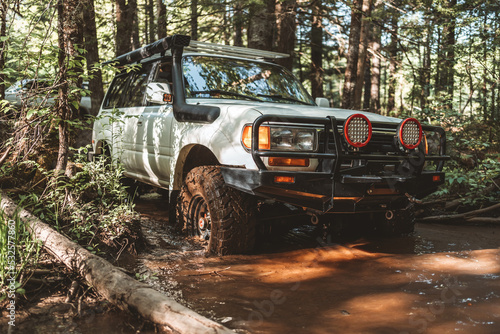 land cruiser in mud