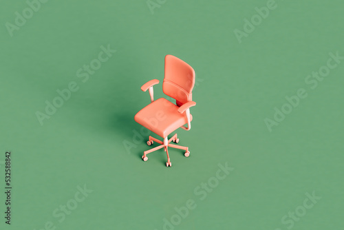 a pink office chair