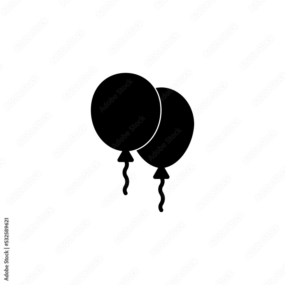 Balloon icon vector for web and mobile app. Party balloon sign and symbol Balloon icon vector for web and mobile app. Party balloon sign and symbol