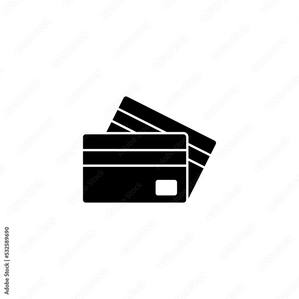 Credit card icon vector for web and mobile app. Credit card payment sign and symbol Credit card icon vector for web and mobile app. Credit card payment sign and symbol