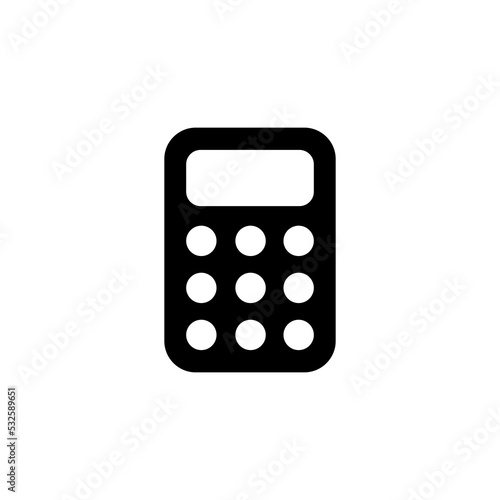 Calculator icon vector for web and mobile app. Accounting calculator sign and symbol. © Lunaraa