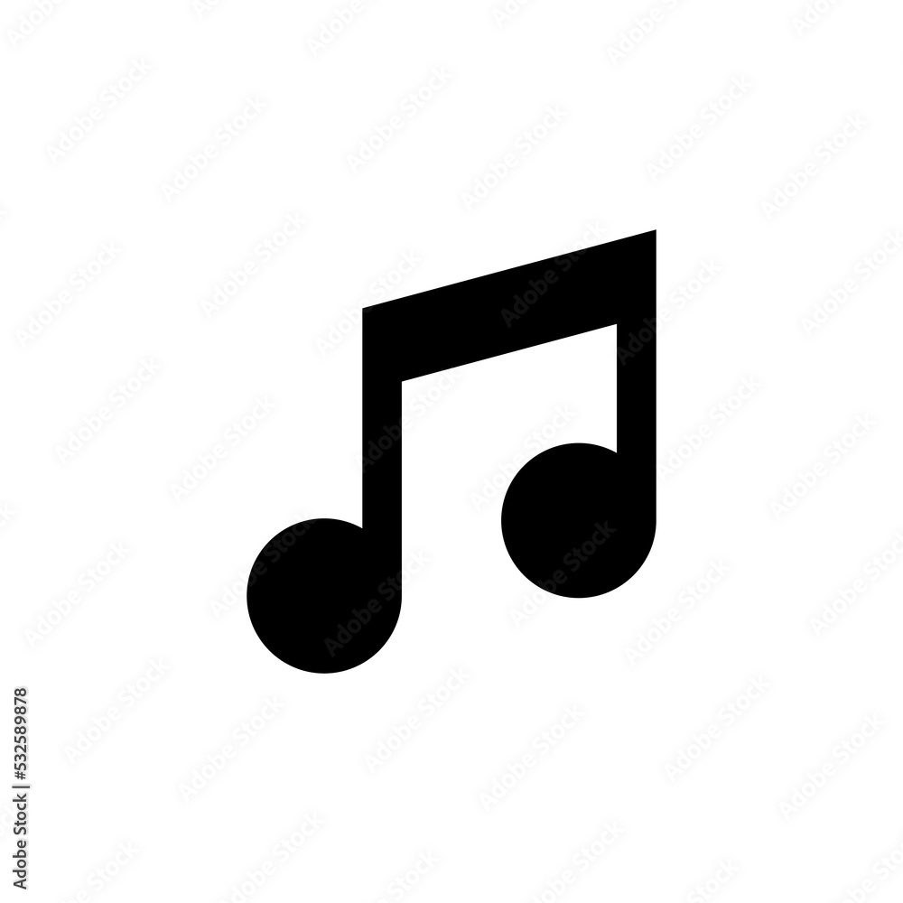 Music icon vector for web and mobile app. note music sign and symbol Music icon vector for web and mobile app. note music sign and symbol
