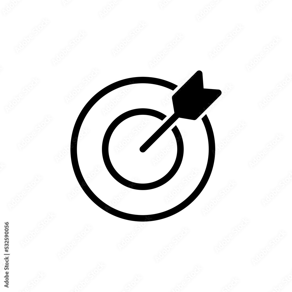 Target icon vector for web and mobile app. goal icon vector. target marketing sign and symbol Target icon vector for web and mobile app. goal icon vector. target marketing sign and symbol