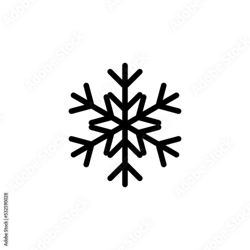 Snow icon vector for web and mobile app. snowflake sign and symbol