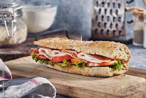 Prosciutto Sandwich. photo